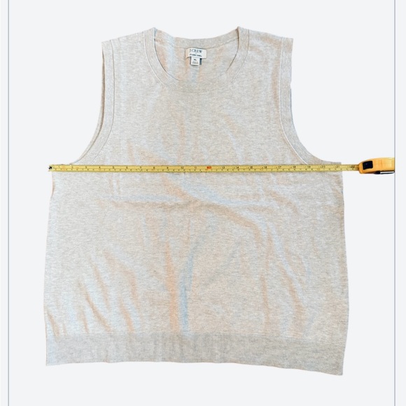 J. Crew Factory - Classic Sweater Shell Tank Top Light Grey- 100% Cotton XL -EUC - Picture 5 of 9